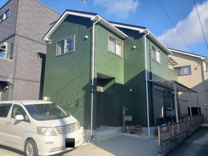 春日井市N様邸外壁塗装工事・コーキング打ち替え、打ち増し工事・屋根重ね葺き工事