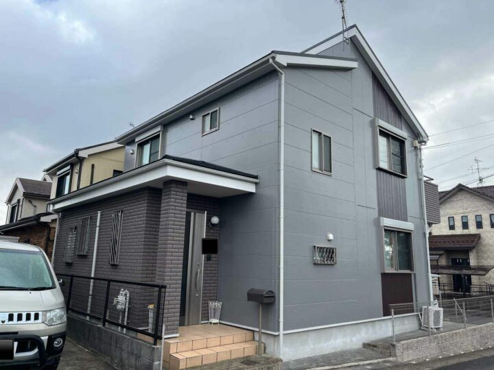 春日井市K様邸　外壁塗装工事・コーキング打ち替え、打ち増し工事・屋根塗装工事