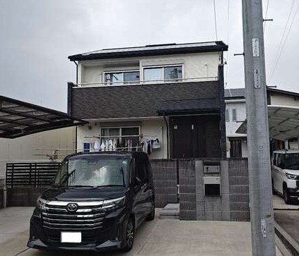 名古屋市北区Ｄ様邸　外壁塗装工事　コーキング打ち替え、打ち増し工事　屋根塗装工事　トップコート工事
