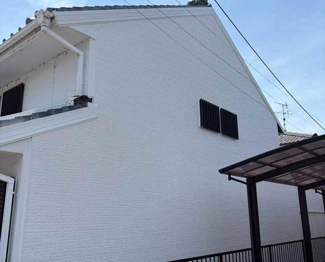 清須市Ｓ様邸　外壁塗装工事　コーキング打ち替え工事