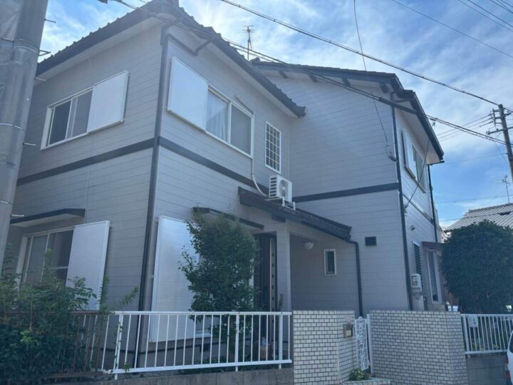 小牧市Ｏ様邸　外壁塗装工事　コーキング打ち替え、打ち増し工事　屋根漆喰工事