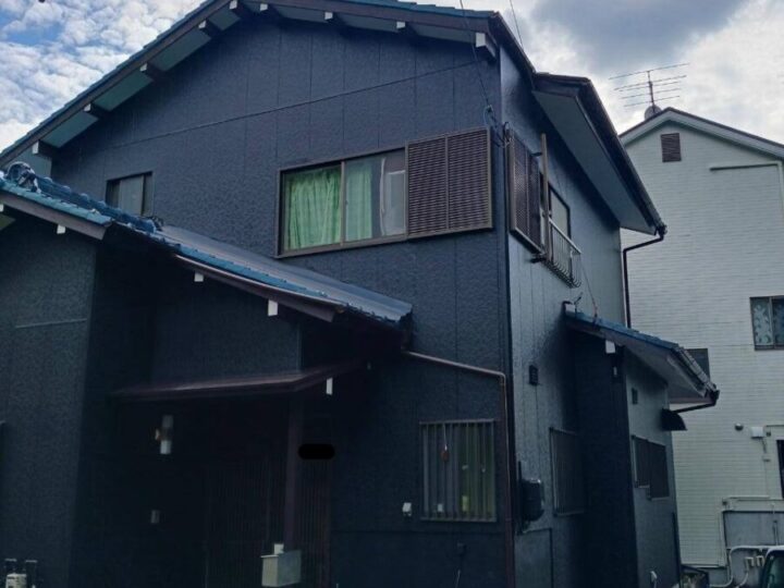 春日井市I様邸　外壁塗装工事　屋根漆喰工事　板金工事