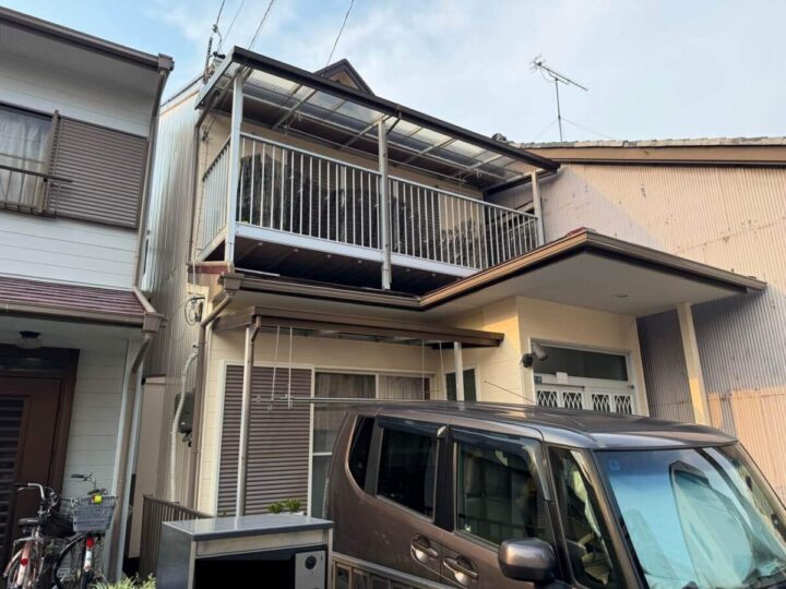 中村区K様邸　外壁塗装工事　屋根塗装工事　カラーベスト差し替え工事