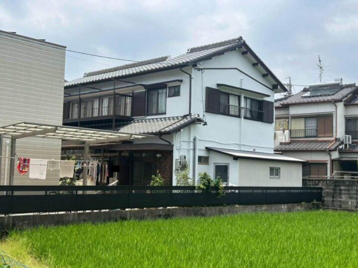 春日井市Ｆ様邸　外壁塗装工事　屋根漆喰工事　雨樋改修工事