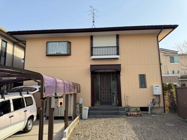 春日井市O様邸　外壁塗装工事　コーキング打ち替え、打ち増し工事　屋根塗装工事