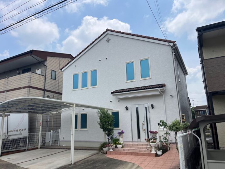 春日井市　外壁塗装工事　コーキング打ち替え・打ち増し工事