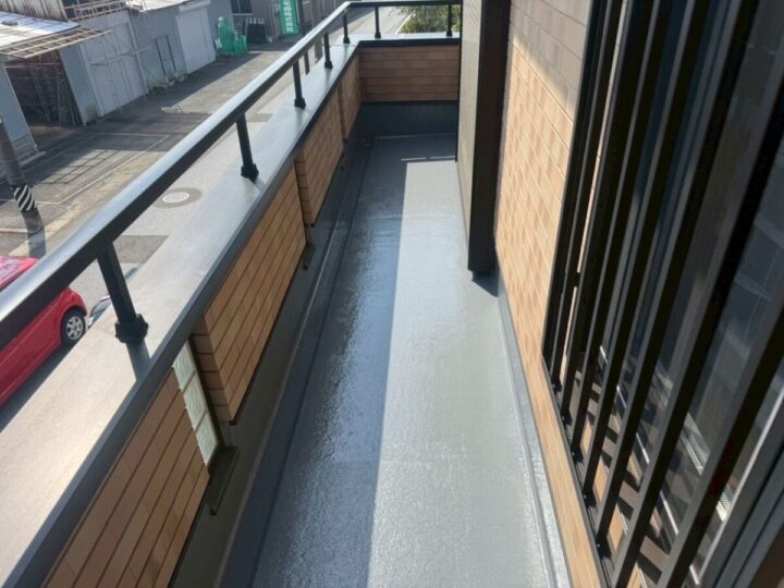 一宮市O様邸　ベランダ防水工事