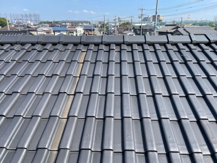 屋根漆喰 施工前
