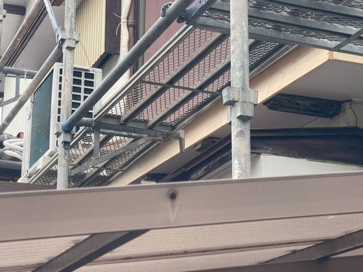 破風 施工中