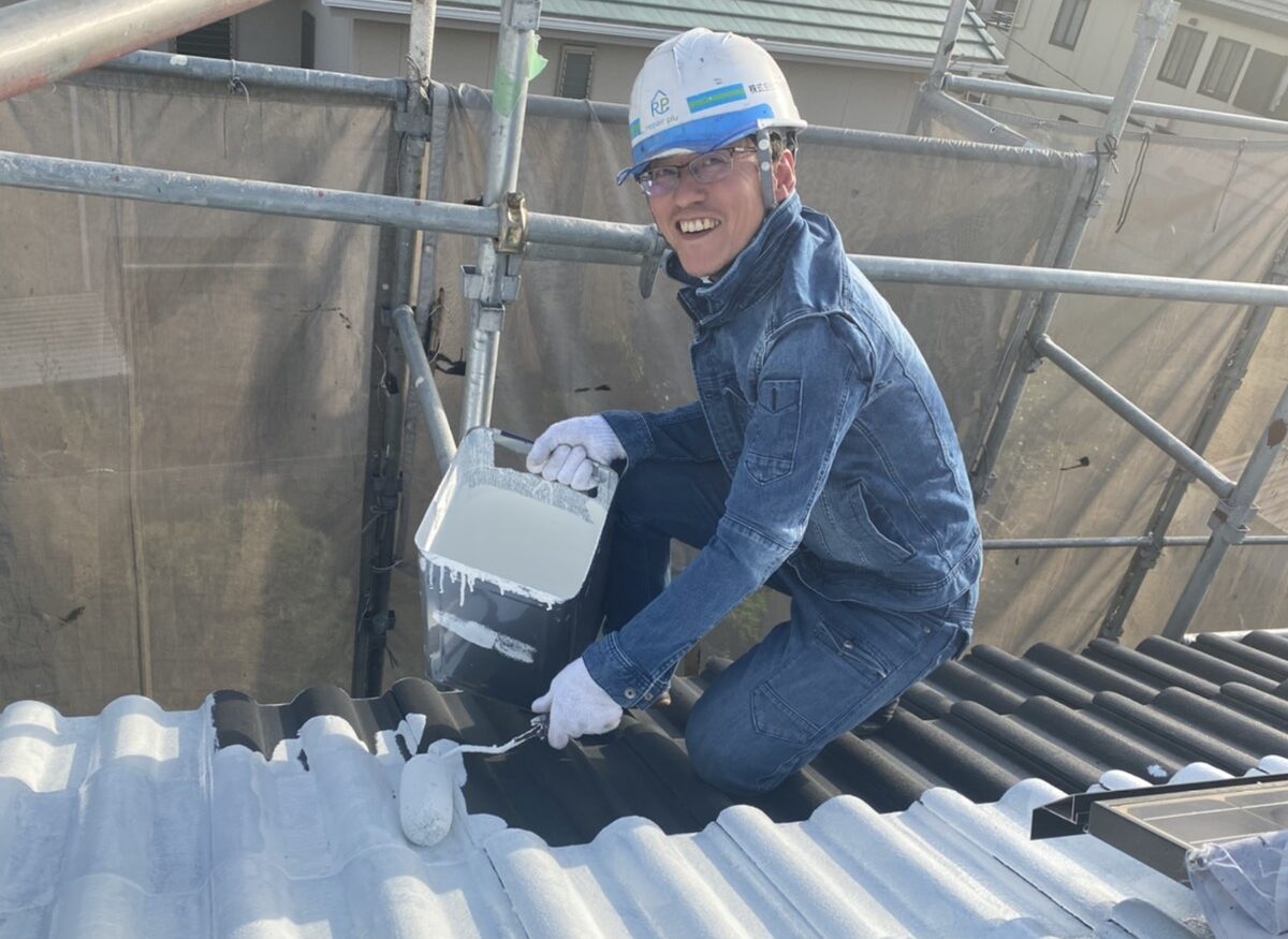 塗装職人の様子